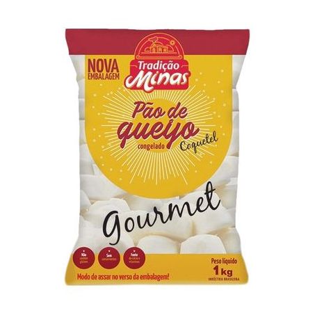 Pão de queijo tradição minas coquetel gourmet 1kg