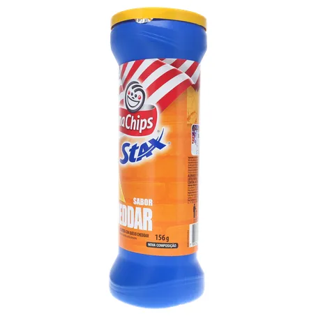 SALGADINHO E CHIPS STAX CHEDDAR 156G 360-6