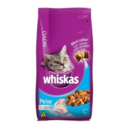 Ração gatos peixe whiskas 2.7kg