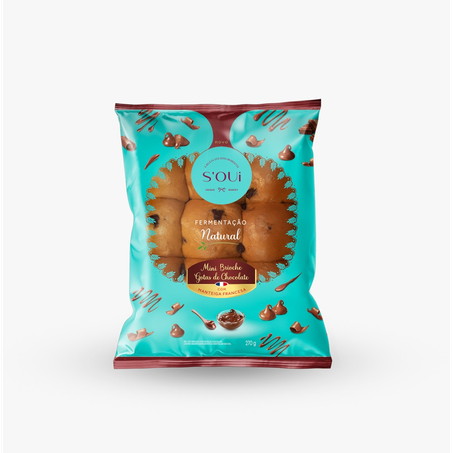 Pão Mini Brioche Chocolate Soui 270G