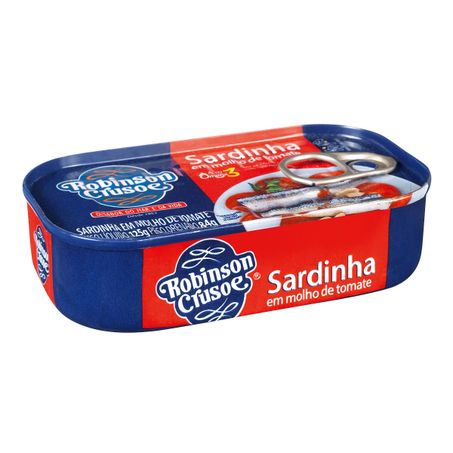 SARDINHA ROBINSON CRUSOE C/MOLHO DE TOMATE 125G