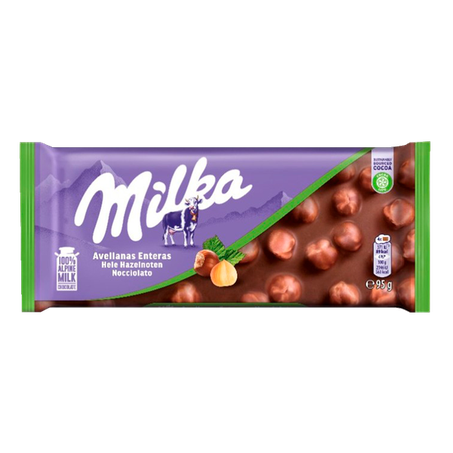 Chocolate Milka Avelã Inteira 95g