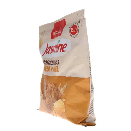 BISCOITO JASMINE ROSQUINHA INTEGRAL AVEIA MEL 120G 360-6