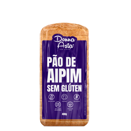 PAO AIPIM S/GLUTEN S/ACUCAR S/LAC 400G - DONA ASTA