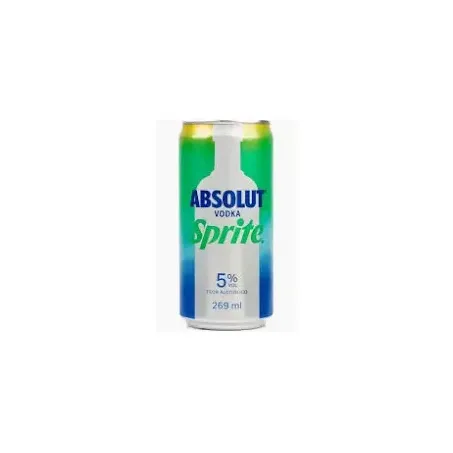 Bebida mista absolut vodka sprite 269ml