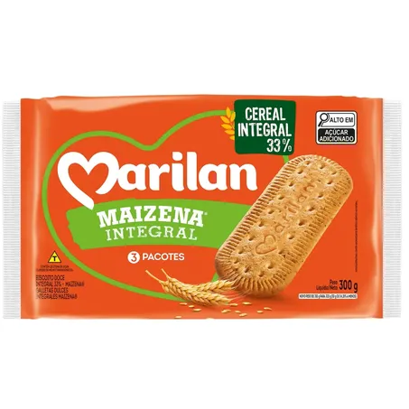 Biscoito Marilan 300g Integral Maizena