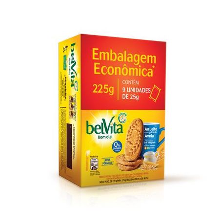 Biscoito integral belvita leitee aveia 225g