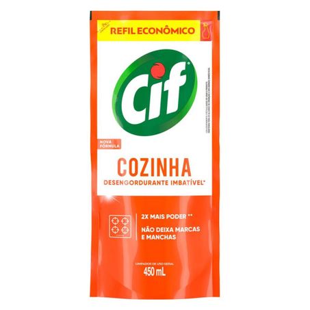 Limpador Desengordurante Cif Cozinha Refil 450ml 
 