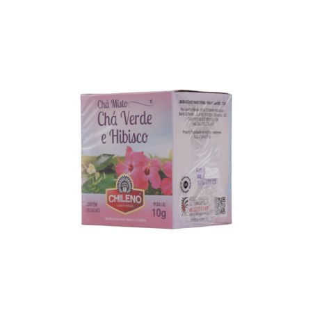 Chá Misto Chileno Chá Verde e Hibisco Caixa com 10un - 10gr 360-7