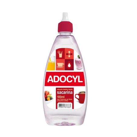 Adoçante Dietético Líquido Adocyl Sacarina Frasco 100ml
