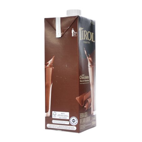 Bebida Láctea UHT Tirol Sabor Chocolate Caixa 1lt 360-50