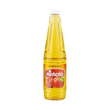 Vinagre Minhoto Maça Embalagem Leve 750ml Pague 500ml