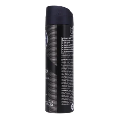 DESOD.NIVEA AERO 150ML DEEP CARVAO ATIVO MASC 360-10