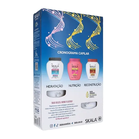 Kit Shampoo + Condicionador 325ml Cada Skala Bomba de Vitaminas Caixa com 2un - 650ml 360-15