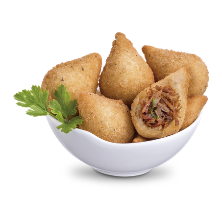 Salgado Oyshi Un Frito Grande Coxinha Costela Mandioca