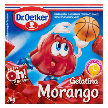GELATINA EM PÓ MORANGO DR. OETKER