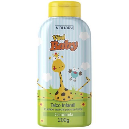 Talco para calçados vini lady infantil camomila 200g