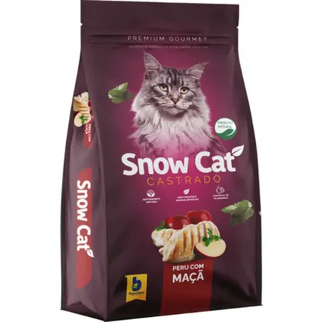 Racao Snow Cat 1kg Castrado Peru Com Maca