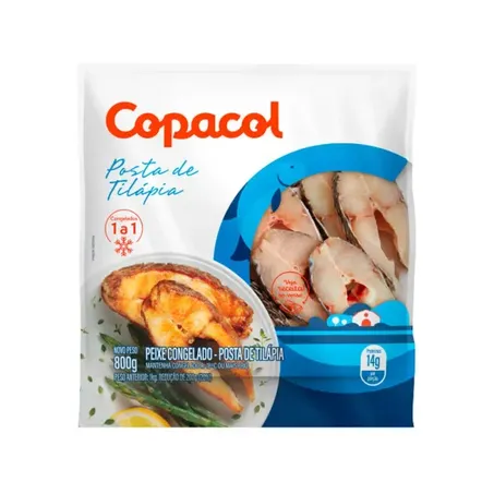 Posta de peixe copacol 800gr tilapia