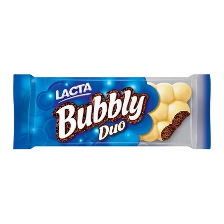 Choc lacta 110g bubbly duo