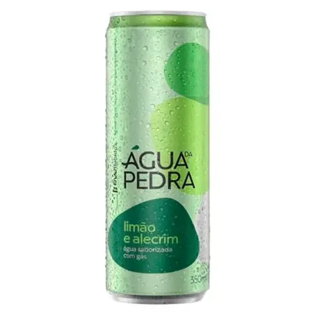 Água Saborizada com Gás Água Da Pedra Limão e Alecrim Lata 350ml