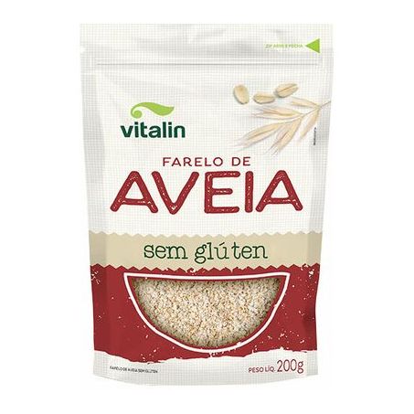 Farelo Aveia Sem Glúten Vitalin 200g