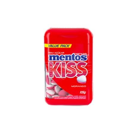 MENTOS FRUIT KISS 30MINT.150UN 105G MORANGO