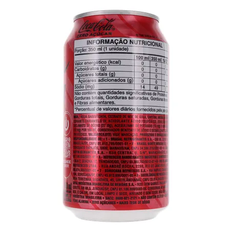 BEBIDA COCA COLA ZERO LATA 350ML 360-14
