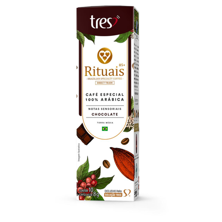 Cápsula Tres 80g - Rituais - Chocolate