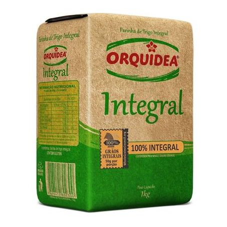 Farinha de trigo orquidea 1kg integral