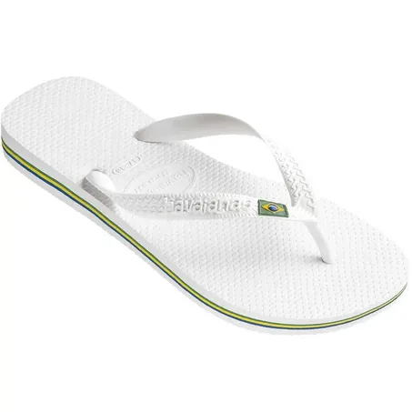 SANDALIA HAVAIANAS 41/42 BRASIL BRANCO            