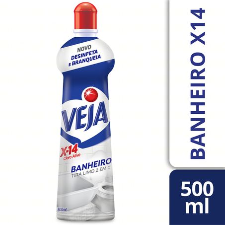 LIMPADOR PARA BANHEIRO TIRA-LIMO VEJA X-14 SQUEEZE