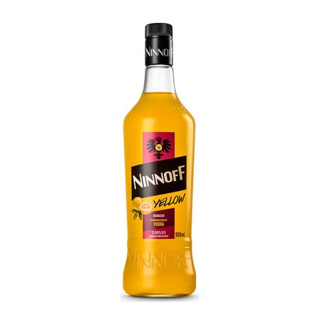 VODKA NINNOFF YELLOW/MARACUJÁ 900ML