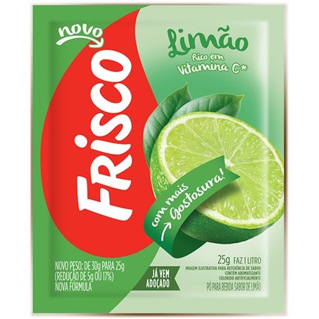 Refresco em po limao frisco 25g