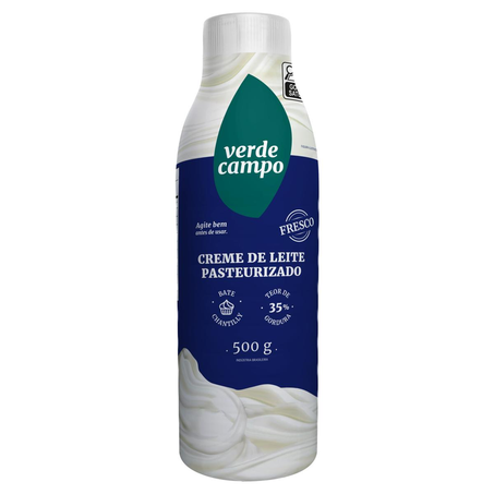 Creme de Leite Verde Campo 500g - Garrafa