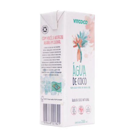 Água de Coco Vitcoco Integral Caixa 200ml 360-53