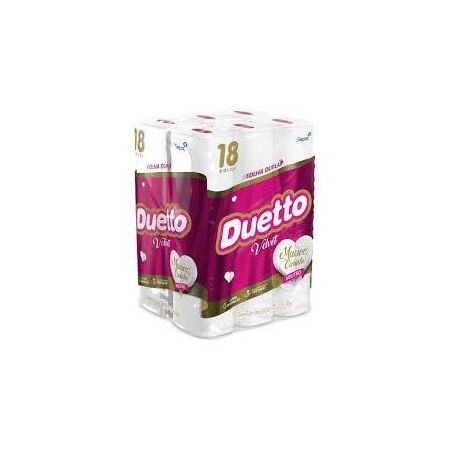 PAPEL HIGIÊNICO DUETTO FOLHA TRIPLA VELVET C/ 18UN