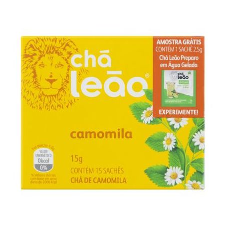 CHA LEAO FUZE CAMOMILA C&G C/15 SAQ.
