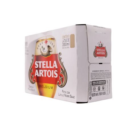 Cerveja stella artois 350ml c/8 und 360-8