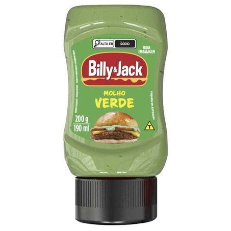 MOLHO KISABOR 200G BILLY&JACK VERDE CX 12.0
