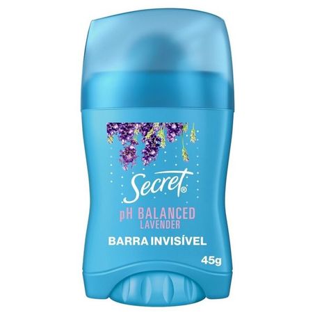 Desodorante em barra secret ph balanced lavender 45g