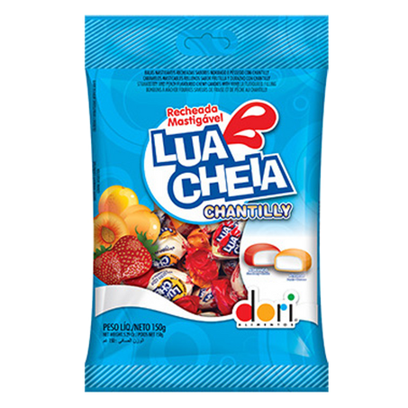 Bala lua cheia 100g chantilly