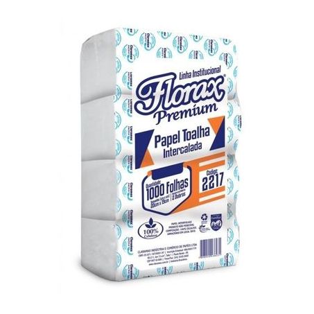 TOALHA PAPEL FLORAX INTERC PREMIUM C/1000