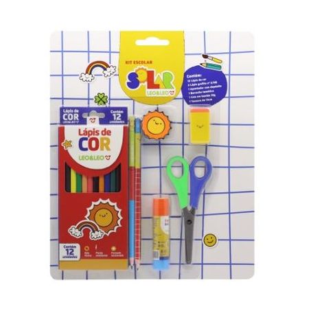 KIT LAPIS DE COR LEO&LEO SOLAR 12 CORES 72307     