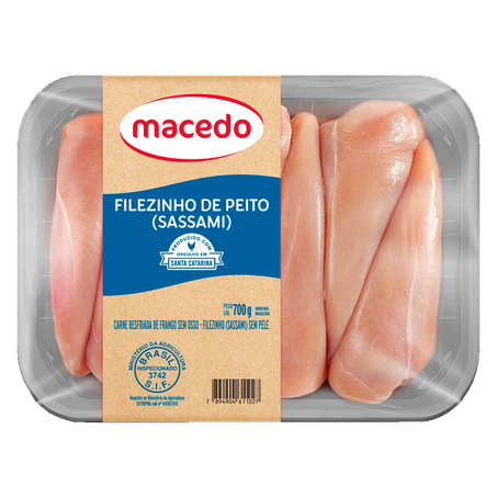 Filezinho de Frango Macedo Sassami Resfriado 700g