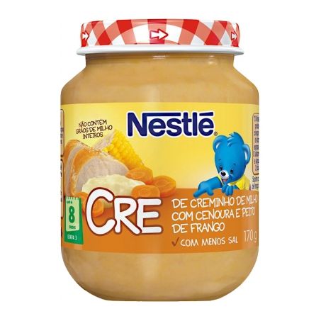 ALIMENTO INFANTIL NESTLE 170G CREME DE MILHO, CENOURA E FRANGO