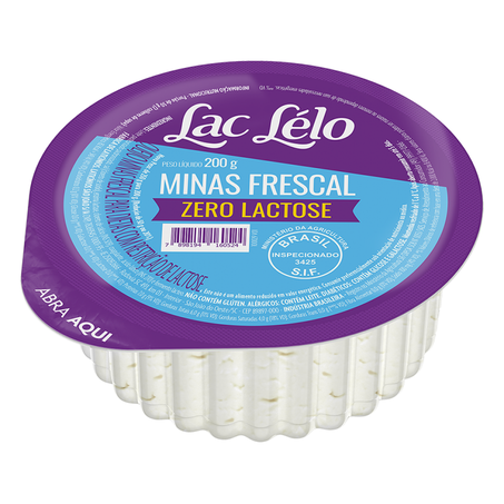 QUEIJO LAC LELO 200G MINAS ZERO LACTOSE