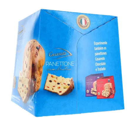 PANETTONE CASAREDO COM FRUTAS CRISTALIZADAS CAIXA 400G 360-7