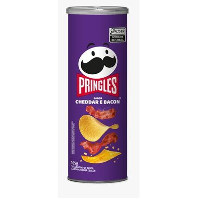 Salgadinho batata cheddar e bacon pringles 105g