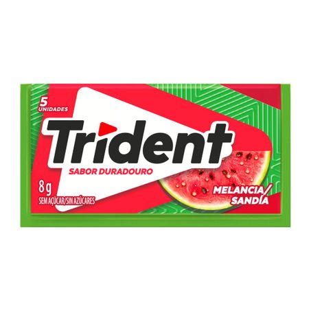 GOMA DE MASCAR TRIDENT MELANCIA 5UN